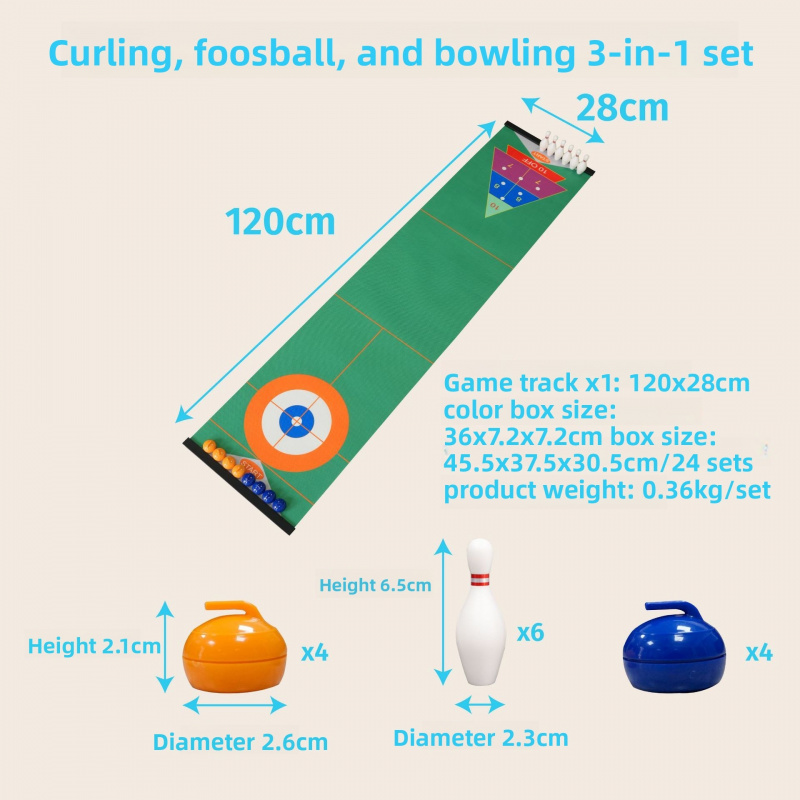 Curling Tabletop Game Set, Min - Party Family Games incelemesi ve fiyatı