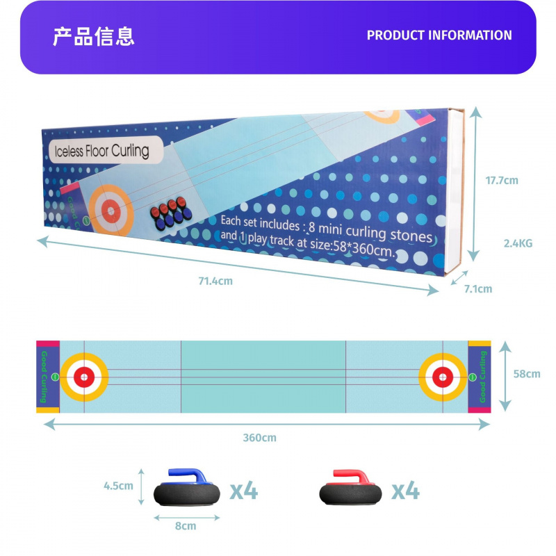 Curling Game Set Indoor Deskto - Party Family Games incelemesi ve fiyatı