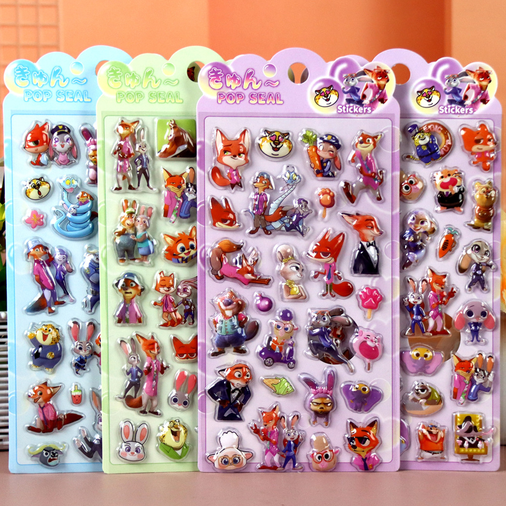 Zootopia 3D Embossed Stickers, - Zootopia Party Games incelemesi ve fiyatı