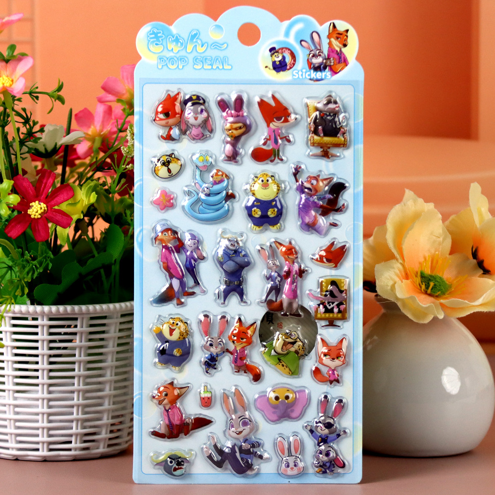 Zootopia 3D Embossed Stickers, - Zootopia Party Games incelemesi ve fiyatı