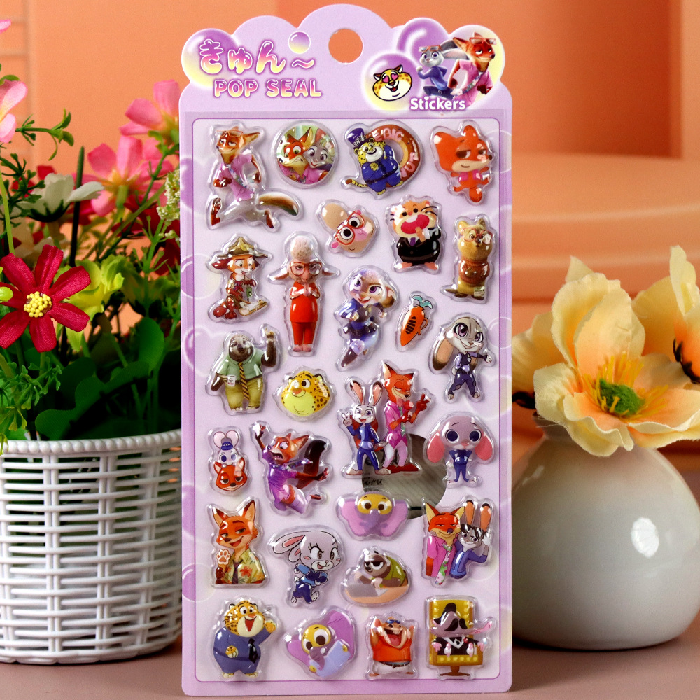 Zootopia 3D Embossed Stickers, - Zootopia Party Games incelemesi ve fiyatı