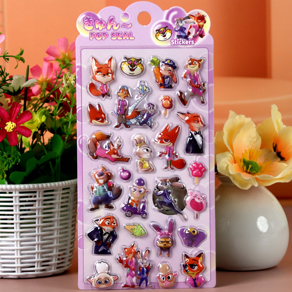 Zootopia 3D Embossed Stickers, - Zootopia Party Games incelemesi ve fiyatı