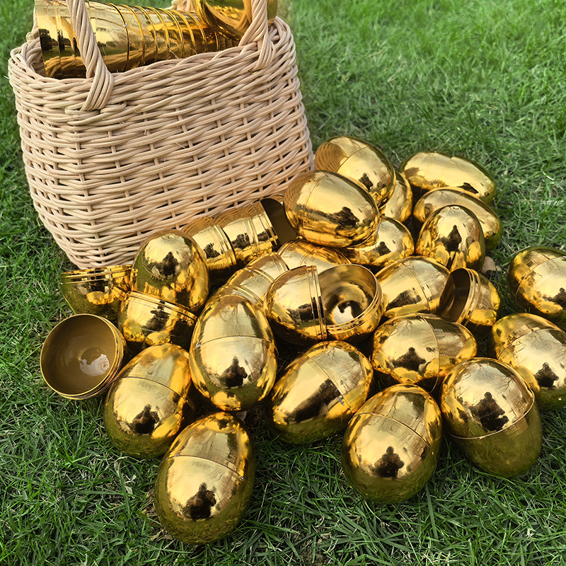 6-24Pcs Golden Easter Eggs Pla - Party Games Egg incelemesi ve fiyatı