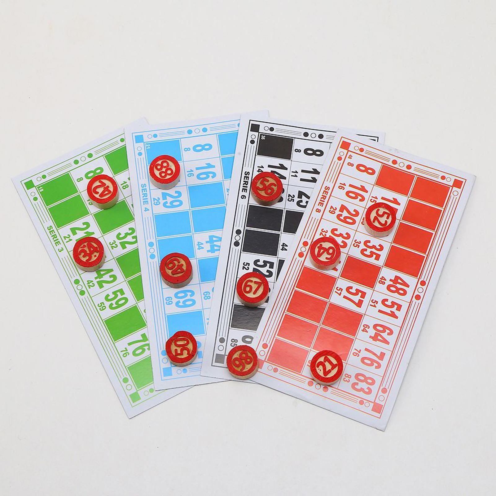 Bingo Card Game Vintage Wooden - Play Friends Party Games incelemesi ve fiyatı